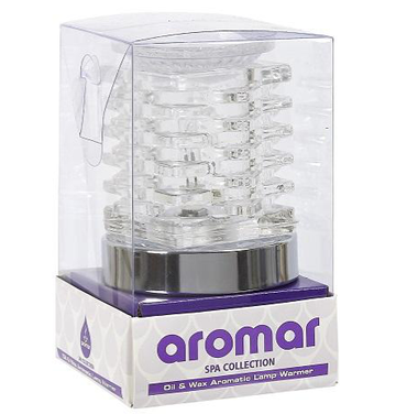 Aromar Glass Deco Oil Warmer- Electric Touch Lamp - Linen Universe Co.