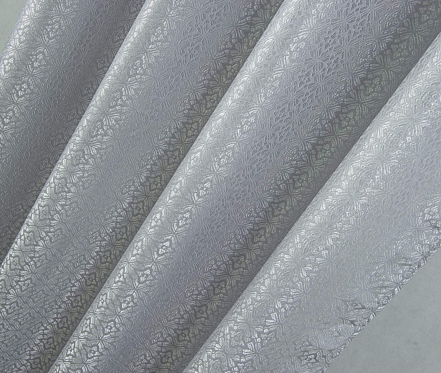 Naples Textured Jacquard 53 x 84 in. Single Rod Pocket Curtain Panel - Linen Universe Co.