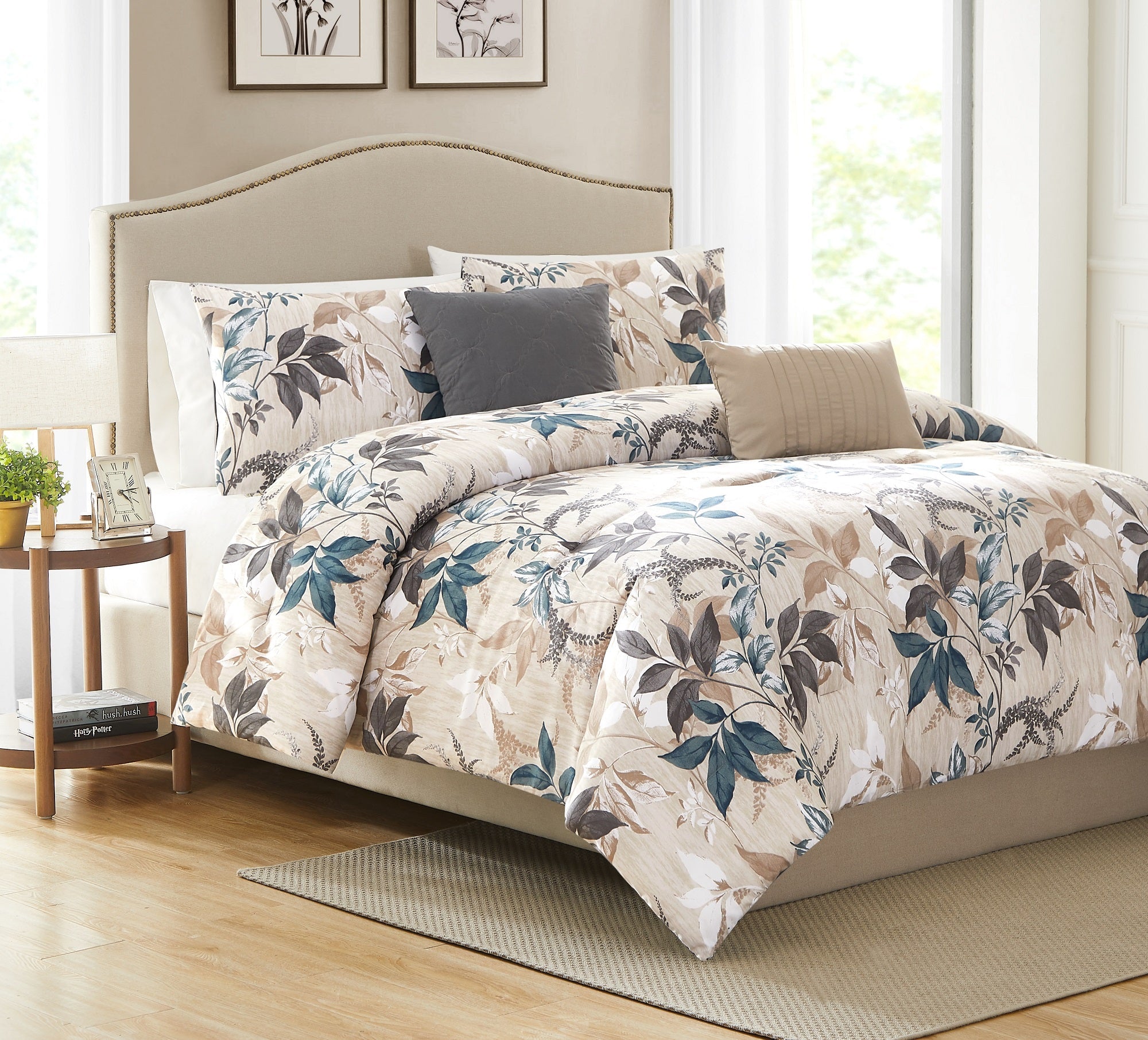 Darby 5pc Reversible Comforter Set - Linen Universe Co.