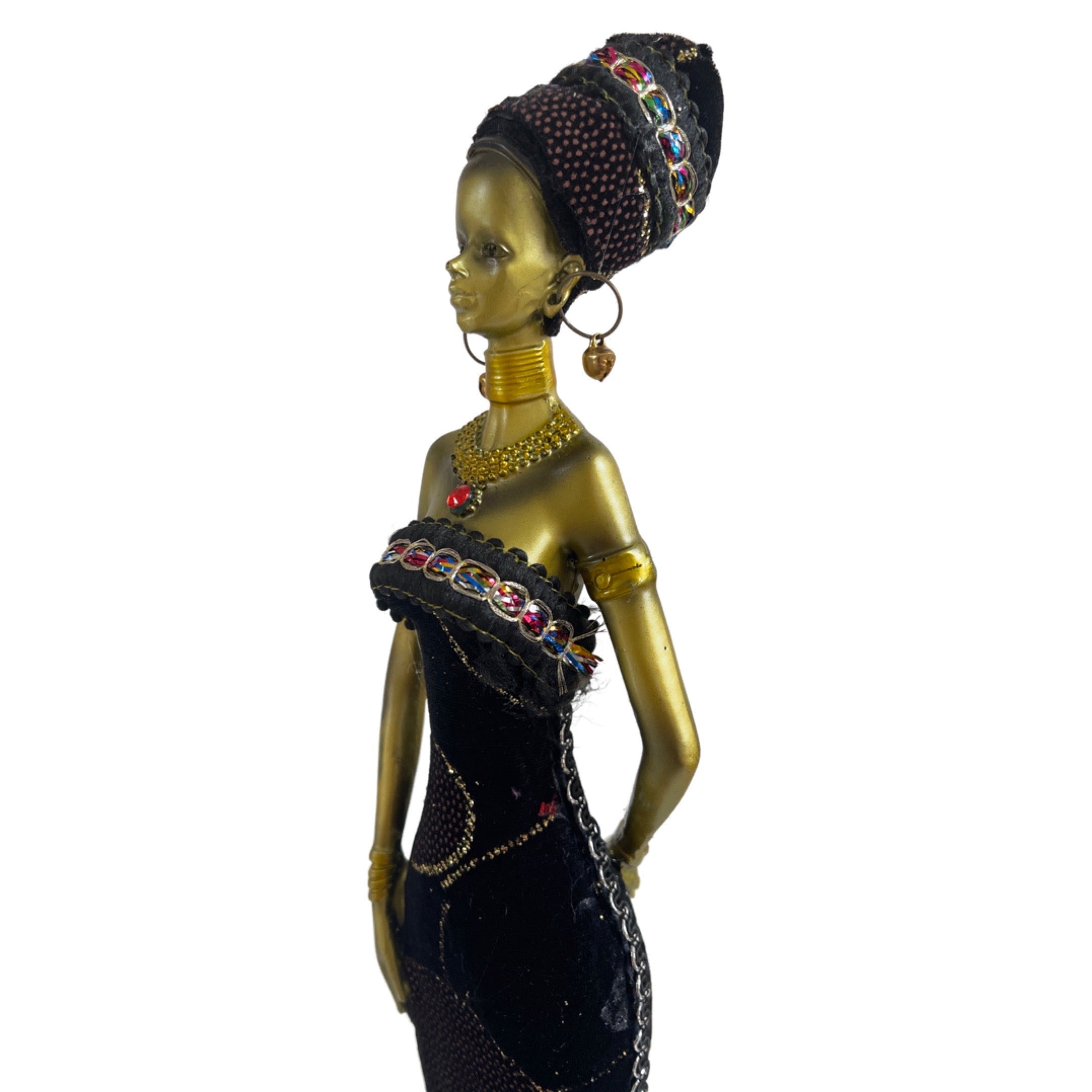 African Woman Figurine 17" - B1130 - Linen Universe Co.