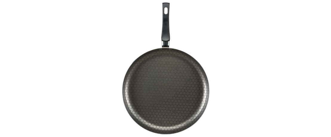 Cinsa Magnifica Jumbo Frying Pan, 11IN, Screwed Handle, Black