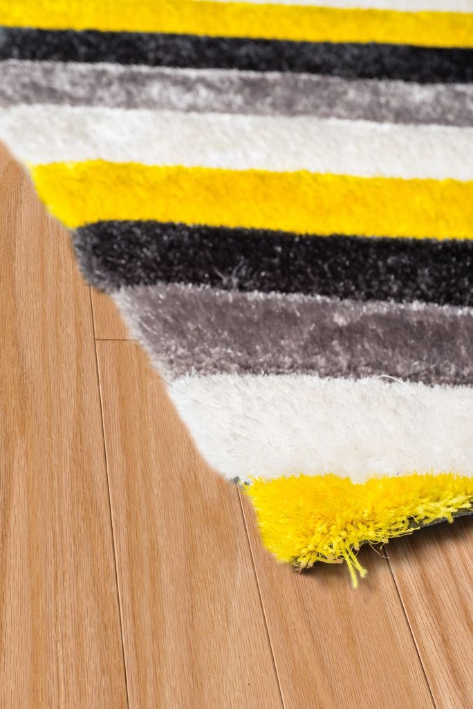 United Weavers Finesse Mellow Yellow Shag Area Rug - Linen Universe Co.