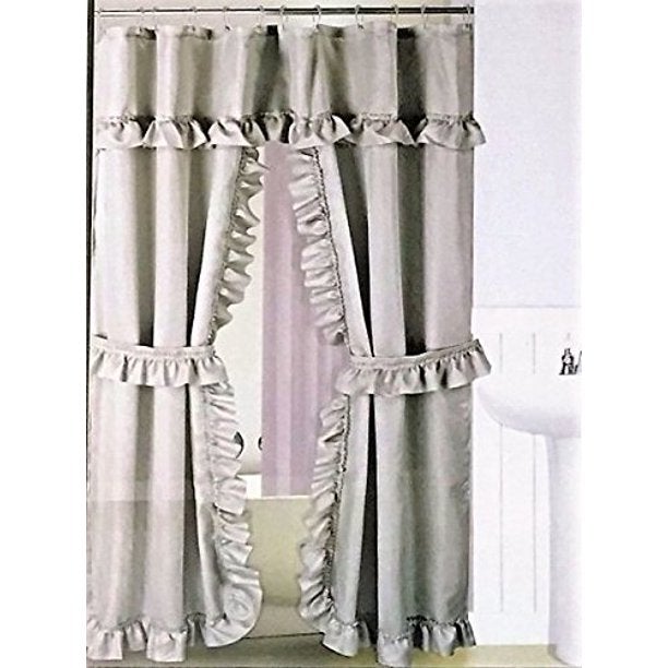 Double Swag Shower Curtain - Foter
