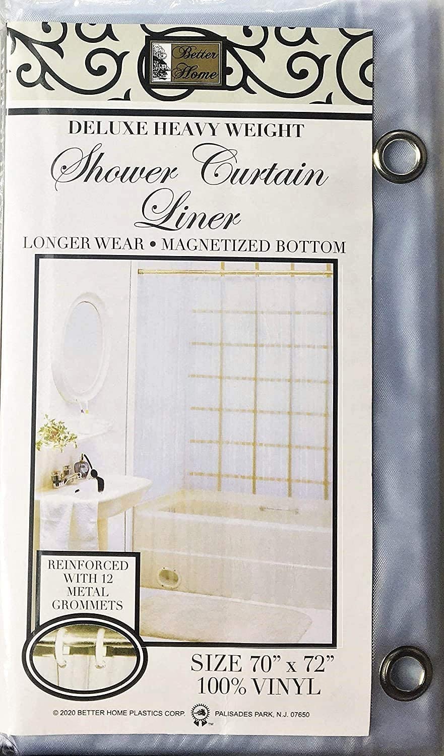 Deluxe Heavy Weight Shower Curtain Liner - 70" x 72"
