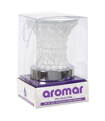 Aromar Glass Maze Oil Warmer- Electric Touch Lamp - Linen Universe Co.