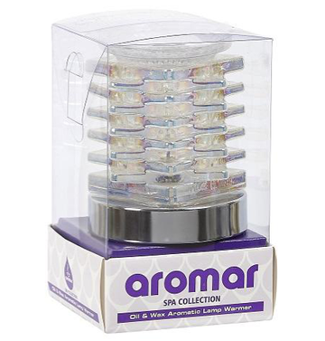Aromar Glass Deco Oil Warmer- Electric Touch Lamp - Linen Universe Co.