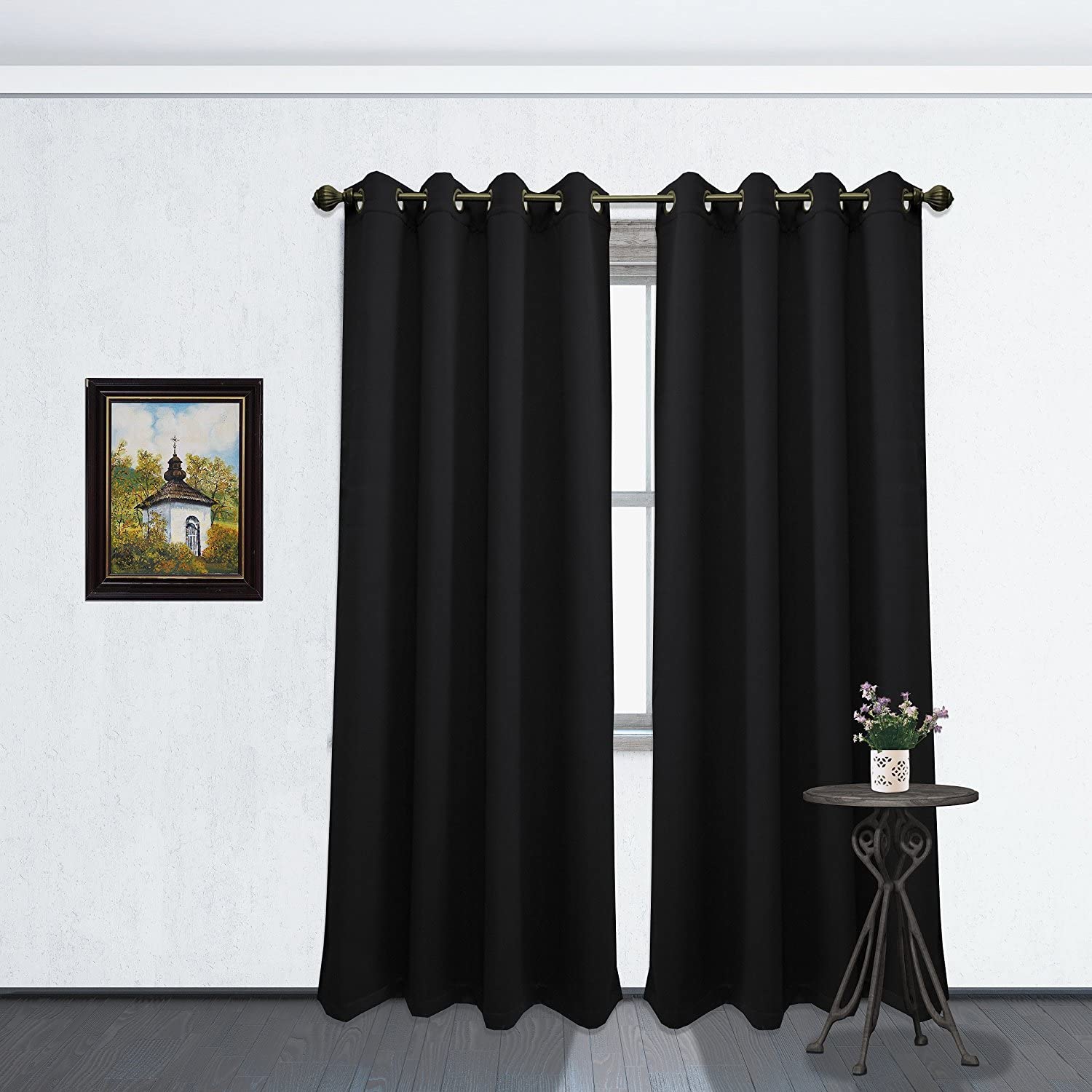 Tessa Blackout 54" x 84" Single Window Curtain Panel