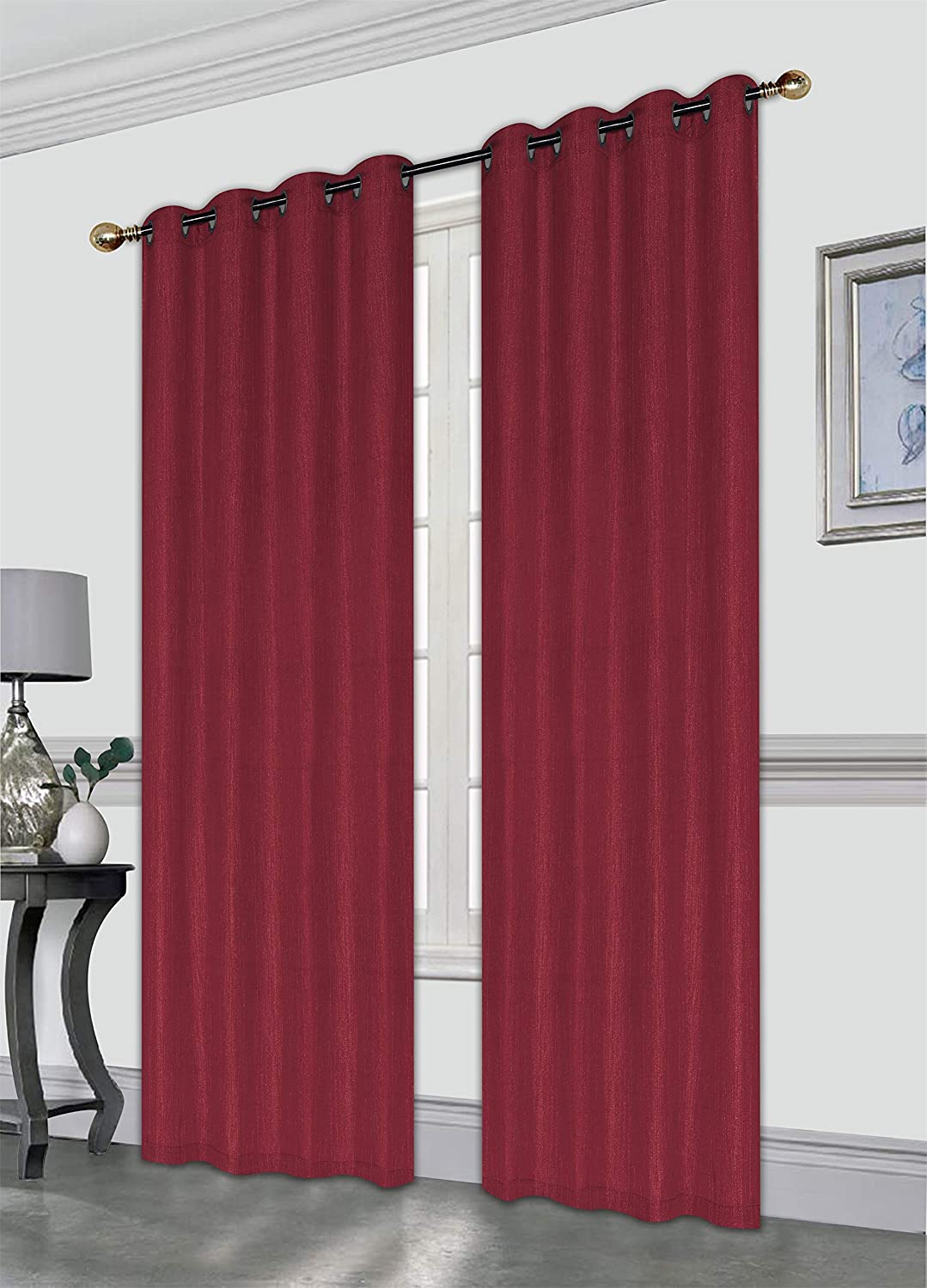 Kashi Home Gwen 52 x 84 in. Sparkle Metallic Single Curtain Panel - Linen Universe Co.