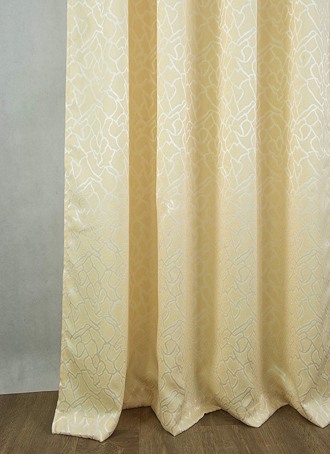 Andora Textured Jacquard 53 x 84 in. Single Rod Pocket Panel - Linen Universe Co.