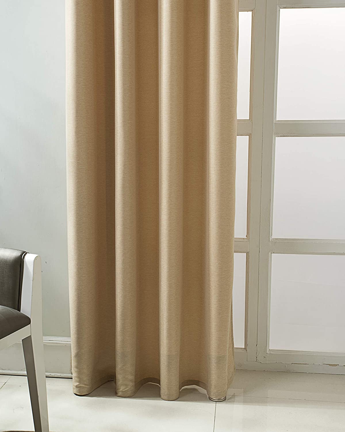 Burma Blackout  54 x 84 in. Grommet Single Curtain Panel - Linen Universe Co.