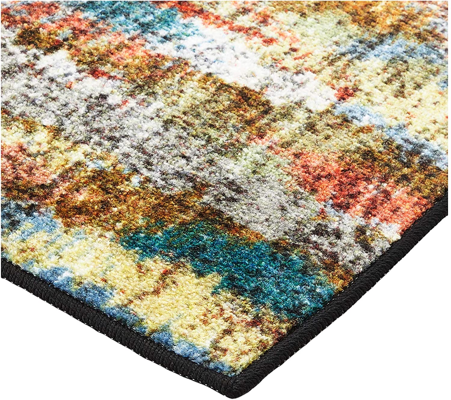 Brumlow Mills Rustic Abstract Bohemian Contemporary Colorful Print Pattern Area Rug - Linen Universe Co.