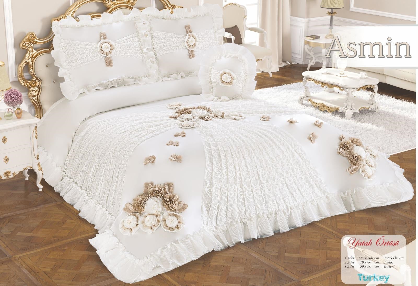 Linen Universe 5 Piece Luxury Oversized Bedspread Set