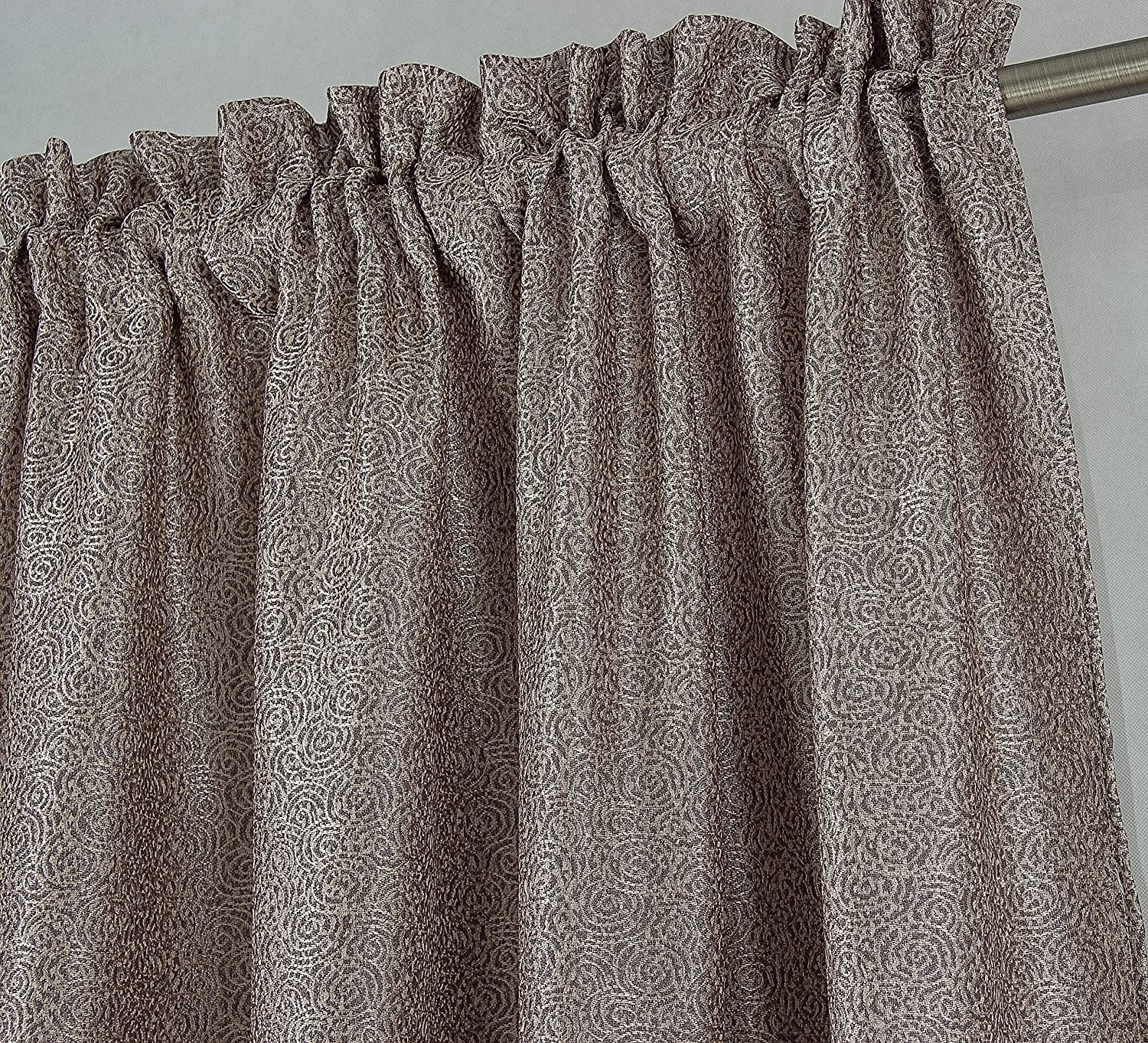 Parma 53 x 84 in. Rod Pocket Single Curtain Panel - Linen Universe Co.