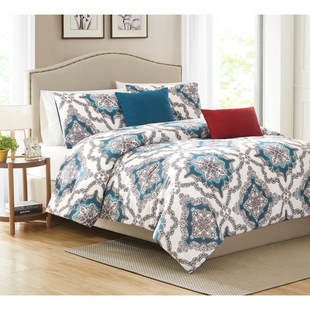 Julie 5pc Reversible Comforter Set - Linen Universe Co.