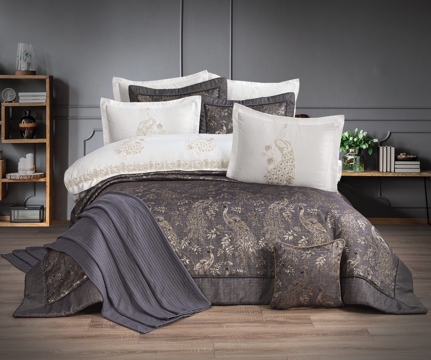 Luxury Peacock Bedspread