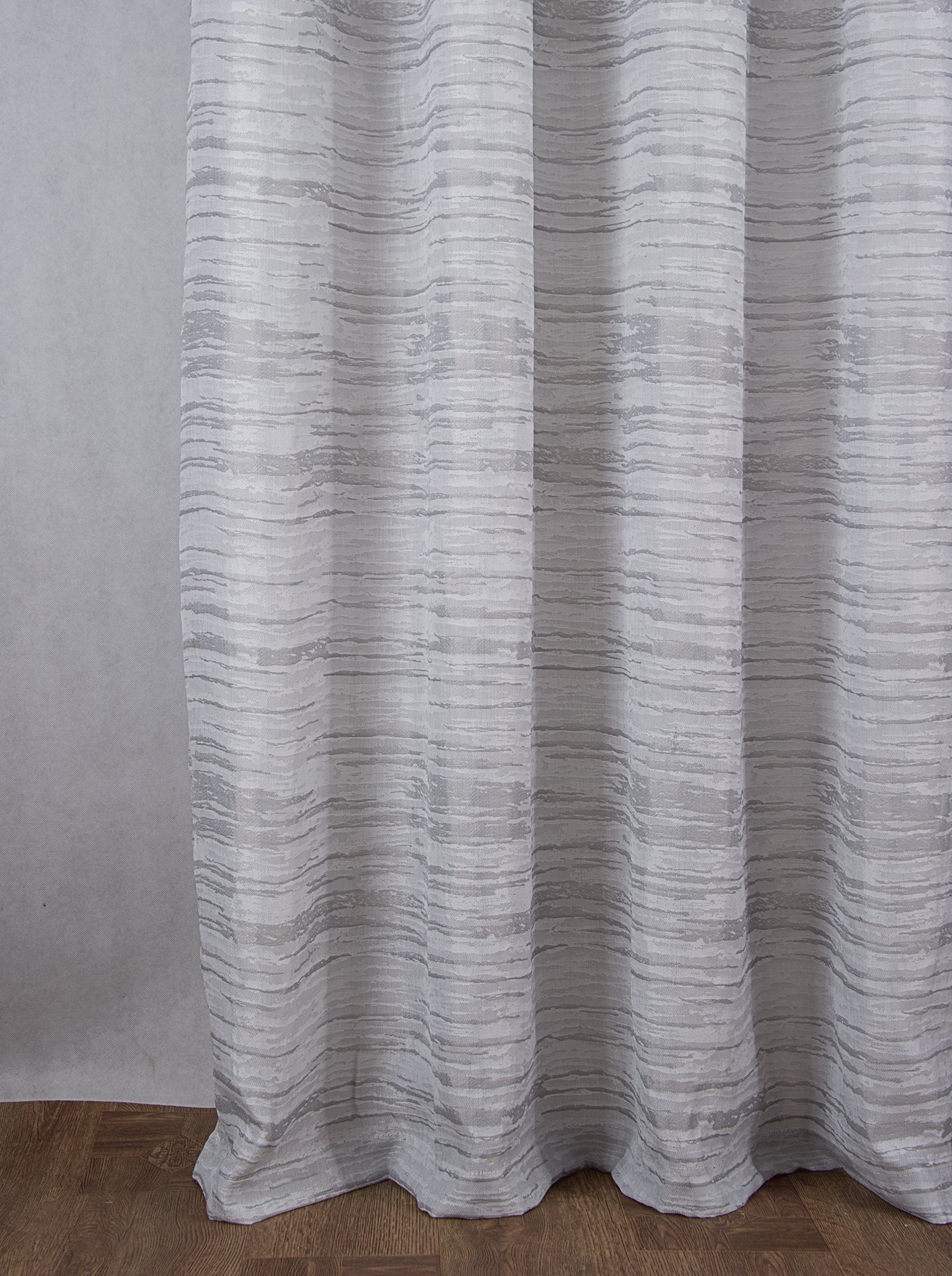 Tropez Two Tone Jacquard 54 x 84 in. Single Grommet Curtain Panel - Linen Universe Co.