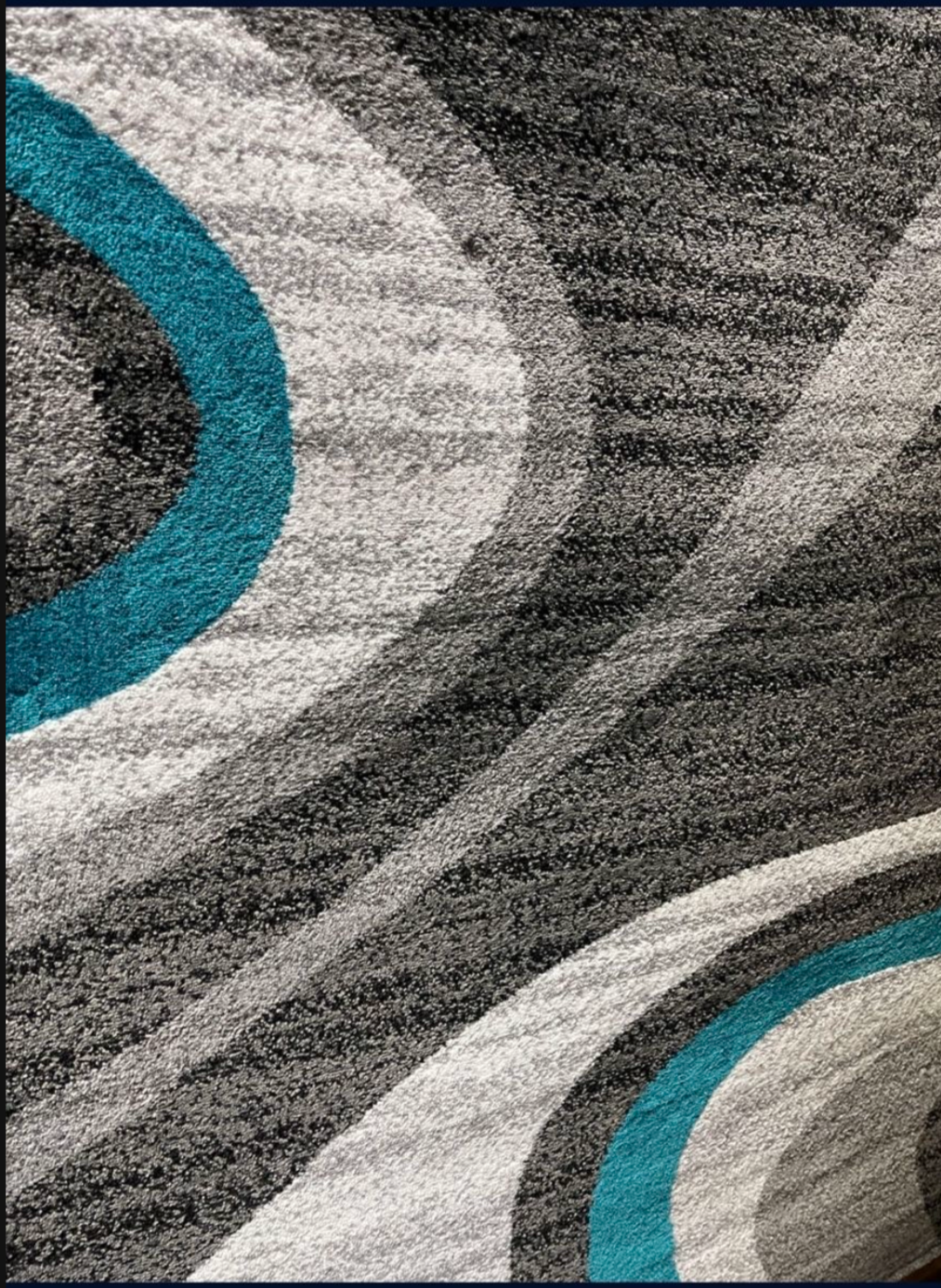Circles Swirl Festival Collection Area Rug