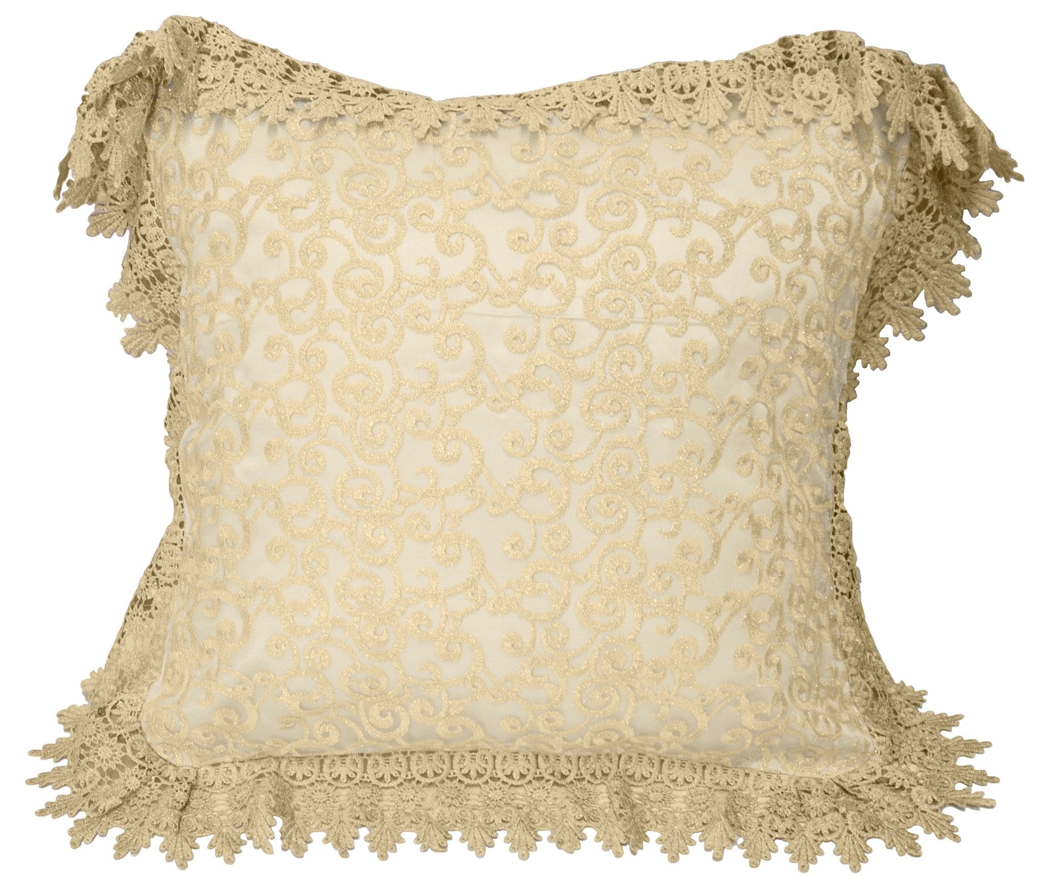 Vine Macrame Throw Pillow 18" x 18" - Linen Universe Co.