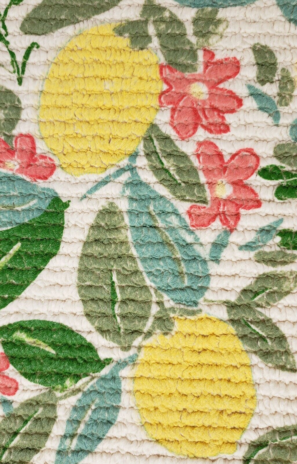 Lemons and Flowers Home Kitchen Mat, Multi-color, 18" x 30" - Linen Universe Co.