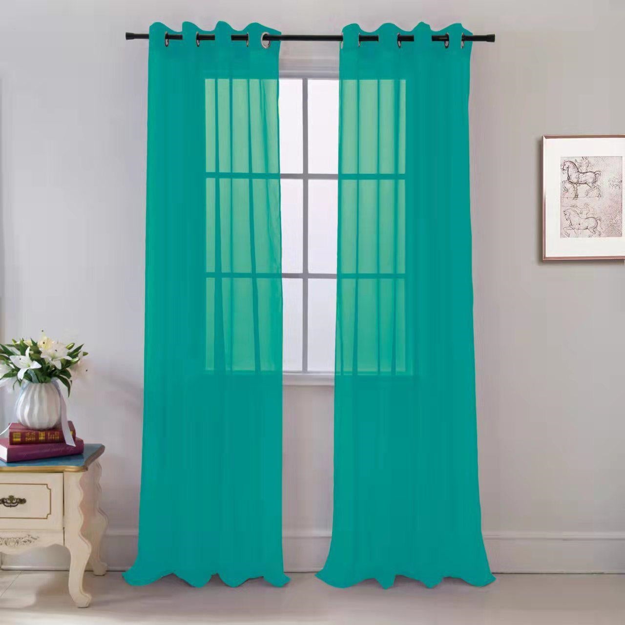 Sheer Grommet Curtain Panel